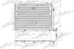 PATRON Радиатор кондиционера паяный MERCEDES-BENZ: C-CLASS W202 1.8-2.5D 93- (PRS1057)