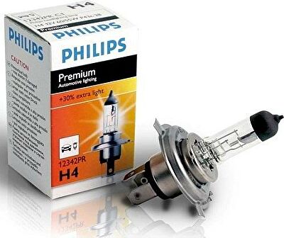 Philips Vision 12342PRC1 лампа H4 12 В 60/55 Вт, P43t-38, +30% видимости