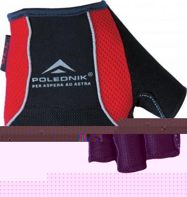 Велоперчатки Polednik GELMAX р. 10 L черные, сетчатый верх, замшевая ладошка с гелем