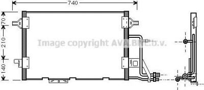 Prasco AI5137 конденсатор, кондиционер на AUDI A6 Avant (4B5, C5)