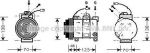 Prasco AIAK015 компрессор, кондиционер на VW PASSAT Variant (3B6)