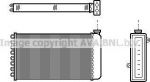 Prasco AU6057 теплообменник, отопление салона на AUSTIN MONTEGO (XE)