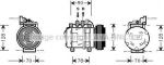 Prasco AUK018 компрессор, кондиционер на LAND ROVER DEFENDER Station Wagon (LD)