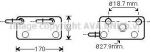 Prasco BW3347 масляный радиатор, автоматическая коробка передач на Z4 (E85)