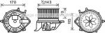 Prasco BW8458 электродвигатель, вентиляция салона на MINI MINI COUNTRYMAN (R60)