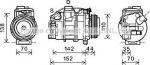 Prasco BWK423 компрессор, кондиционер на 6 купе (F13)