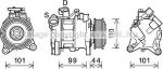 Prasco BWK498 компрессор, кондиционер на 3 (F30, F35, F80)