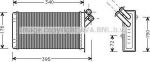 Prasco CN6129 теплообменник, отопление салона на PEUGEOT EXPERT фургон (222)
