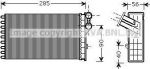 Prasco CN6239 теплообменник, отопление салона на PEUGEOT 307 SW (3H)