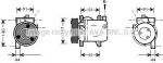 Prasco DNK002 компрессор, кондиционер на NISSAN PRIMERA Traveller (WP11)