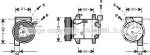 Prasco DNK005 компрессор, кондиционер на NISSAN ALMERA II Hatchback (N16)