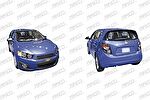 Prasco DW3287313 наружное зеркало на CHEVROLET AVEO седан (T300)