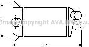 Prasco FD4354 интеркулер на FORD TRANSIT c бортовой платформой/ходовая часть (E_ _)