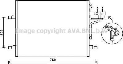 Prasco FDA5483 конденсатор, кондиционер на FORD KUGA I