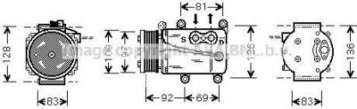 Prasco FDAK171 компрессор, кондиционер на FORD MONDEO III седан (B4Y)