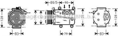 Prasco FDK082 компрессор, кондиционер на FORD MONDEO II (BAP)