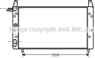 Prasco FT2068 радиатор, охлаждение двигателя на FIAT UNO (146A/E)