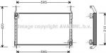 Prasco FT5204 конденсатор, кондиционер на FIAT MAREA Weekend (185)