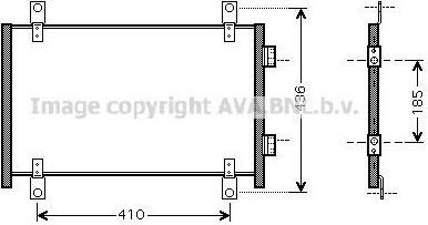 Prasco FT5302 конденсатор, кондиционер на FIAT DUCATO автобус (244, Z_)