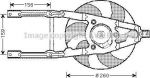Prasco FT7543 вентилятор, охлаждение двигателя на FIAT CINQUECENTO (170)