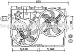 Prasco FT7585 вентилятор, охлаждение двигателя на FIAT DUCATO фургон (250, 290)