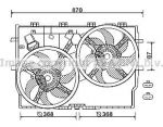 Prasco FT7586 вентилятор, охлаждение двигателя на FIAT DUCATO фургон (250, 290)