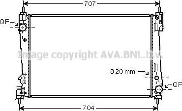 Prasco FTA2312 радиатор, охлаждение двигателя на FIAT GRANDE PUNTO (199)