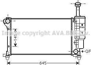Prasco FTA2335 радиатор, охлаждение двигателя на FIAT PANDA Van (169)