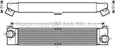 Prasco FTA4360 интеркулер на FIAT DUCATO фургон (250, 290)