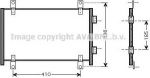 Prasco FTA5302 конденсатор, кондиционер на FIAT DUCATO автобус (244, Z_)