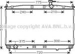 Prasco HY2173 радиатор, охлаждение двигателя на HYUNDAI SANTA FE II (CM)