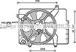 Prasco HY7527 вентилятор, охлаждение двигателя на HYUNDAI GETZ (TB)
