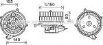 Prasco MS8623 электродвигатель, вентиляция салона на MERCEDES-BENZ C-CLASS (W202)