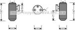 Prasco MZD084 осушитель, кондиционер на MAZDA 323 F V (BA)