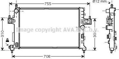 Prasco OL2380 радиатор, охлаждение двигателя на OPEL CORSA C фургон (F08, W5L)