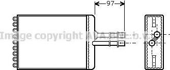 Prasco OL6216 теплообменник, отопление салона на OPEL VECTRA B (36_)