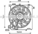 Prasco OL7635 вентилятор, охлаждение двигателя на OPEL ASTRA H (L48)