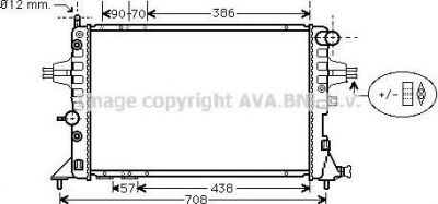 Prasco OLA2253 радиатор, охлаждение двигателя на OPEL ASTRA G универсал (F35_)