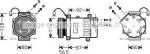 Prasco PEAK036 компрессор, кондиционер на PEUGEOT 406 купе (8C)