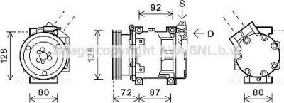 Prasco RTAK479 компрессор, кондиционер на RENAULT THALIA I (LB0/1/2_)