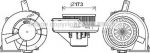 Prasco ST8047 электродвигатель, вентиляция салона на SKODA RAPID Spaceback (NH1)