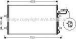 Prasco VO5140 конденсатор, кондиционер на VOLVO C30
