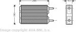 Prasco VO6035 теплообменник, отопление салона на VOLVO 340-360 (343, 345)