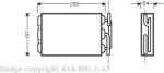 Prasco VO6042 теплообменник, отопление салона на VOLVO 240 Kombi (P245)