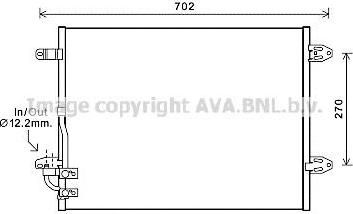 Prasco VW5323 конденсатор, кондиционер на VW PASSAT ALLTRACK (365)