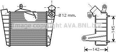 Prasco VWA4213 интеркулер на VW POLO (9N_)