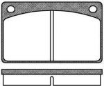 Remsa 0042.00 комплект тормозных колодок, дисковый тормоз на VOLVO 240 Kombi (P245)