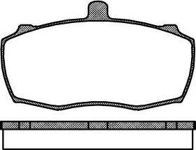 REMSA Комплект тормозных колодок, диско (0159.00)