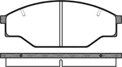 Remsa 0197.10 комплект тормозных колодок, дисковый тормоз на TOYOTA CAMRY (_V2_)