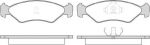 REMSA колодки дисковые п. Ford Fiesta/Puma 1.1-1.8D 16V 89> (028515)